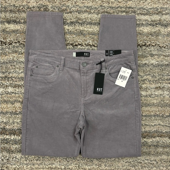 KUT From The Kloth High Rise Diana Fab Ab Corduroy Skinny Jeans Sz 12 NWT | KUT- - Picture 1 of 13